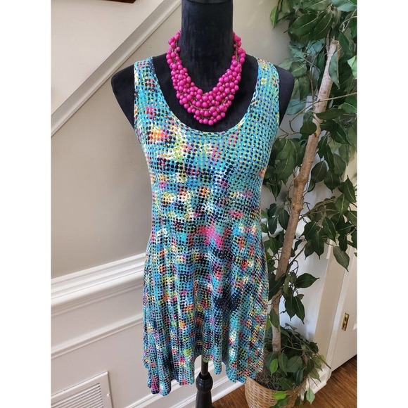 Cabi Women's Multicolor Rayon Scoop Neck Sleeveless Top Blouse Size XS - Picture 2 of 10